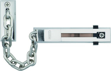 ABUS SK66 door chain for front and apartment doors – safety chain with child safety lock suitable for left and right closing doors – white on sale